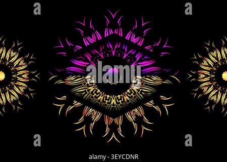 premium golden mandala decorative pattern Stock Vector