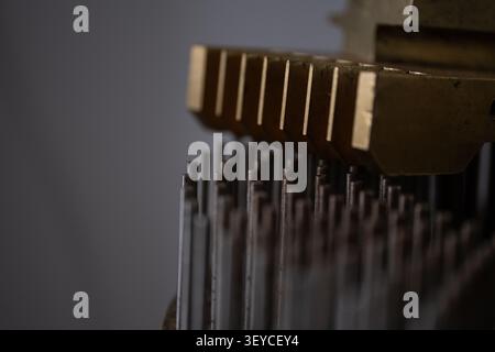 Precision Metal Assembly in Pharmaceutical Manufacturing Equipment Stock Photo