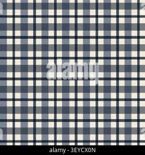 Checkered background, seamless pattern. Watercolor illustration. The blue stripes are of different thicknesses, isolated on a white background. For pr Stock Photo