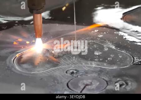 CNC welding machine with water cooling. Stock Photo
