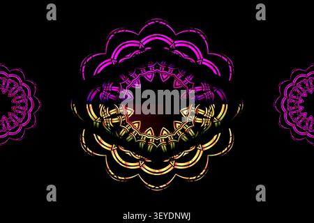 elegant abstract geometric gold pattern art Stock Vector