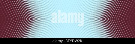 Rhythmic composition with sharp chevron arrow lines and halftone gradient transition, Dynamic geometric stripe pattern with an inward movement effect, Stock Vector