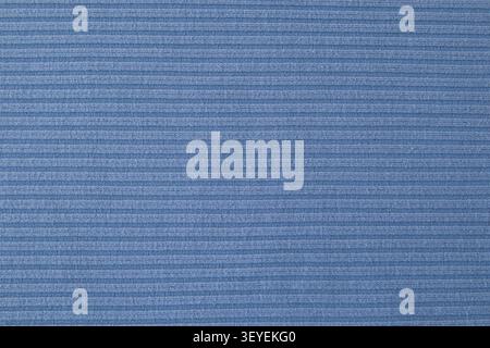 Soft blue ribbed fabric texture background for design and product mockup with horizontal pattern Stock Photo