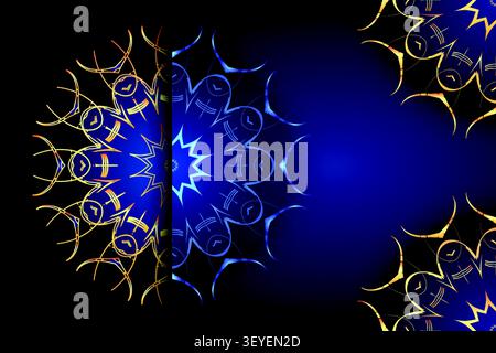 luxury abstract overlapping mandala background Stock Vector