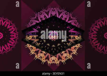 seamless elegant mandala decorative pattern Stock Vector