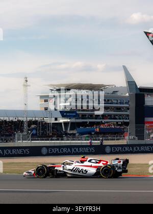 Silverstone, United Kingdom. 02nd Jul 2026. OLIVER (OLLIE) BEARMAN (87, TGR Haas F1 Team, GBR, British F1 Driver, VF-26)  at the Formula 1 Pirelli British Grand Prix (Silverstone Circuit). Credit: Sara Ruffoni / Alamy Live News Stock Photo