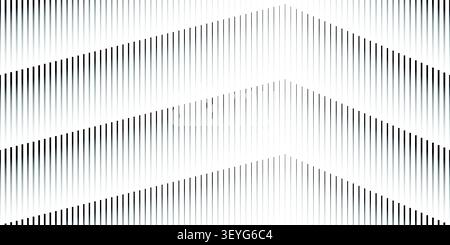 Black and white abstract background features a textured metallic pattern of horizontal corrugated steel lines with industrial gray striped shutter det Stock Vector