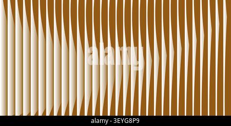 Ripple glass distortion background. Abstract fractal effect ribbed glass texture with vibrant gradients smooth fluted vertical lines. Stock Vector