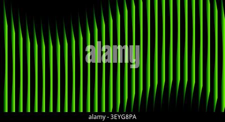 Ripple glass distortion background. Abstract fractal effect ribbed glass texture with vibrant gradients smooth fluted vertical lines. Stock Vector