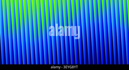 Ripple glass distortion background. Abstract fractal effect ribbed glass texture with vibrant gradients smooth fluted vertical lines. Stock Vector