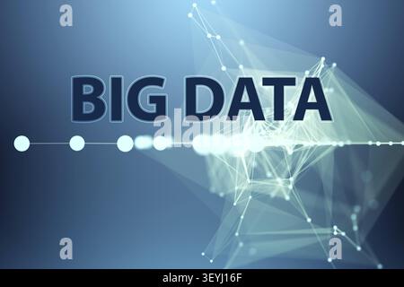 Big data and data mining concept illustration - 3d rendering Stock Photo