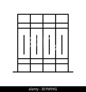 Book stack library shelf features simple vector icon. Academic archive collection complements education system. eps 10 Stock Vector