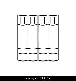 Library archive book stack features clear vector icon. School encyclopedia collection represents academic wisdom. eps 10 Stock Vector