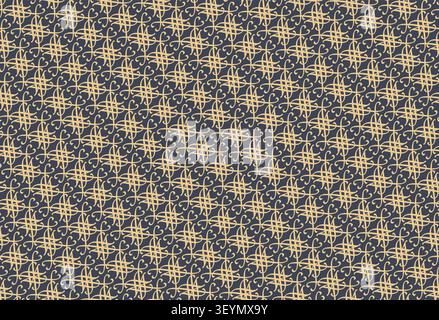 Horizontally And Vertically Repeatable Seamless Vector Decorative Pattern Illustration Isolated On A Dark Background. Stock Vector