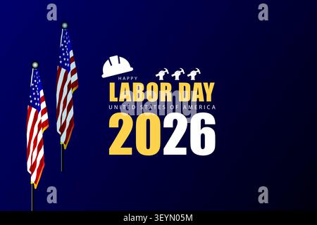 United States Labor Day A Day of Appreciation and Reflection Stock Vector