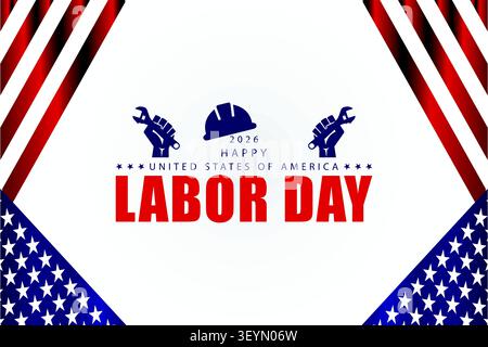 United States Labor Day A Day of Appreciation and Reflection Stock Vector