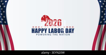 United States Labor Day A Day of Appreciation and Reflection Stock Vector