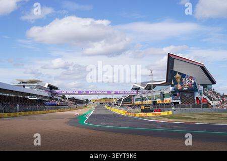 Silverstone, UK. 04th July, 2026. General View of Silverstone during the Formula 1 Pirelli British Grand Prix 2026, 9th round of the 2026 Formula 1 World Championship from 3rd - 5th July, 2026 at the Silverstone Circuit, Silverstone, England. Credit: Robbie Hoad/Every Second Media Credit: Every Second Media/Alamy Live News Stock Photo