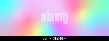 horizontal soft pastel multicolor gradient background. Stock Vector