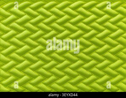 green leather background and texture as a pattern for the interior car or a sofa or wall covering Stock Photo