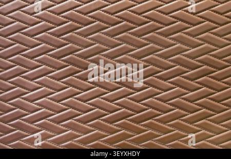 brown leather background and texture as a pattern for the interior car or a sofa or wall covering Stock Photo