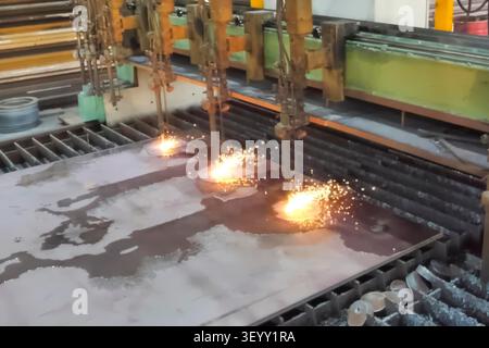 CNC welding machine with water cooling. Stock Photo