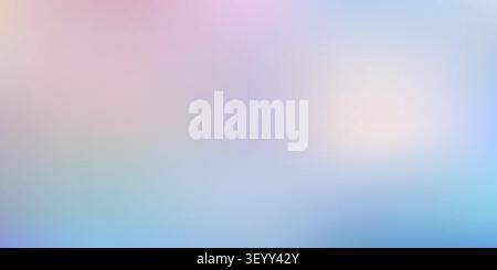 Gradient neutral bg for silk bling hologram, seamless clean sky. Lavender blue pearly paper, holographic spring texture. Landscape aurora presentation Stock Vector
