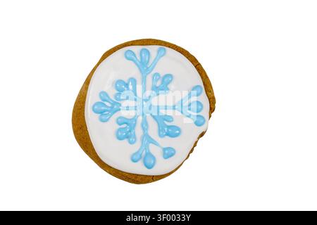 Christmas gingerbread cookie isolated on white background Stock Photo