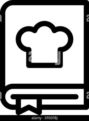 Recipe Book Icon, Cookbook, Cooking, Kitchen, Food, Menu Stock Vector
