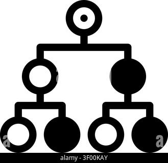 Decision Tree Icon, Flowchart, Diagram, Chart, Business Stock Vector