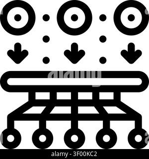 Deep Learning Layers Icon, Neural Network, Machine Stock Vector
