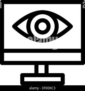 Computer Vision Eye Icon, Artificial Intelligence, Ai Stock Vector