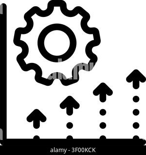 Machine Learning Graph Icon, Neural Network Stock Vector