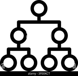 Decision Tree Icon, Flowchart, Diagram, Chart, Business Stock Vector