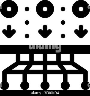 Deep Learning Layers Icon, Neural Network, Machine Stock Vector
