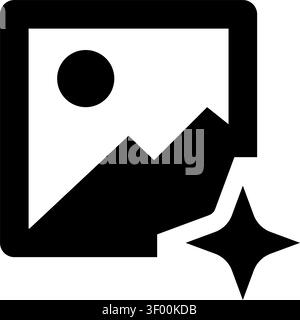 Generation Icon, Ai, Artificial Intelligence, Neural Network Stock Vector