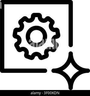 Training Data Icon, Machine Learning, Artificial Intelligence Stock Vector