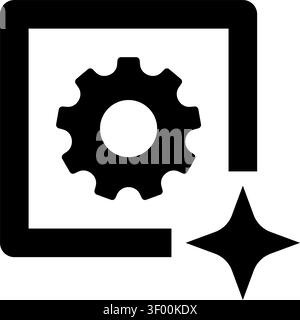 Training Data Icon, Machine Learning, Artificial Intelligence Stock Vector