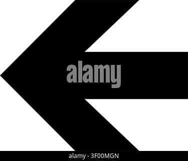 Arrow Left Icon, Directional, Navigation, Back, Previous Stock Vector