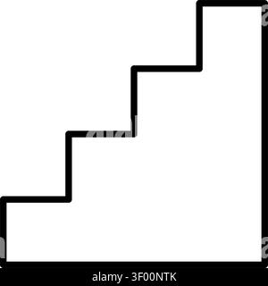 Stairs Icon, Staircase, Steps, Step, Stair, Stairway, Ladder Stock Vector