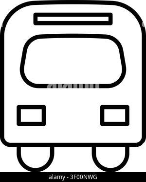 Vehicle Bus Icon, Transportation, Public Transport, Transit Stock Vector