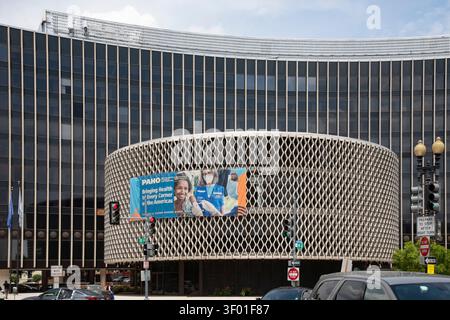 Washington, DC - The Pan American Health Organization, which also houses the World Health Organization's regional office for the Americas. Stock Photo