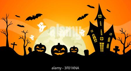 Background vector design with halloween theme Stock Vector