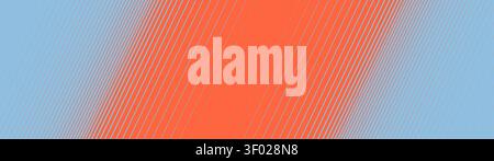Abstract geometric brutalism striped background, Halftone gradient texture thick to thin diagonal line, Fade oblique stripe gradation minimalistic orn Stock Vector