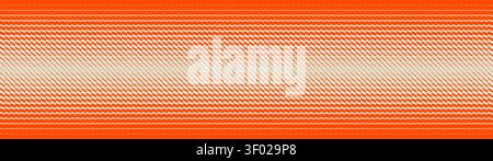 Dynamic orange abstract geometric brutalism with transition effect, Slanted thick to thin stripe vanish backdrop, Unique vector striped linear pattern Stock Vector