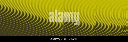 Halftone abstract geometric texture from thick to thin diagonal line, Fade oblique stripe gradient ornament with ribbed effect, Green slanted pattern Stock Vector