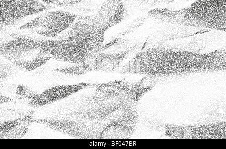 Vintage paper texture with halftone dots and grunge overlay, vector background. Retro ripped gradient pattern for old editorial design, crumpled magazine poster, grained print Stock Vector