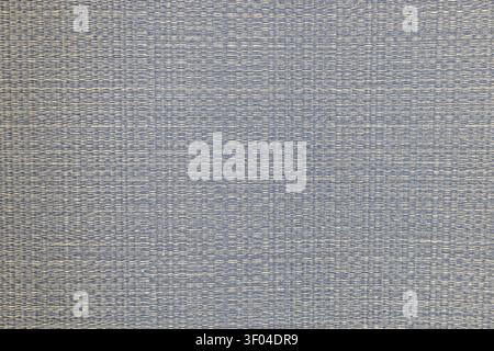 Close up of blue fabric texture with woven linen pattern Stock Photo