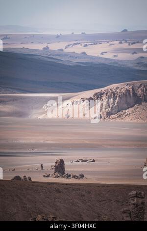 Vast Atacama Desert landscape in Chile Stock Photo