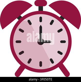 Alarm clock and timer icons set with flat design Stock Vector